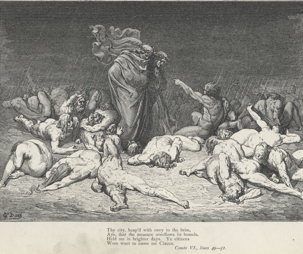 Dore Dante Ciacco plate20 image
